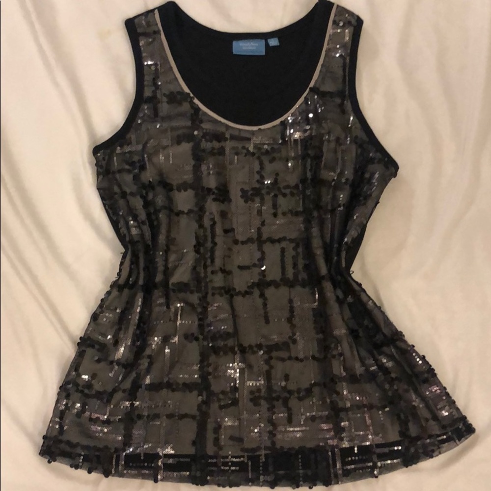 New Simply Vera Wang Sleeveless Top L